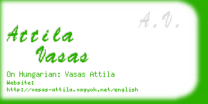 attila vasas business card